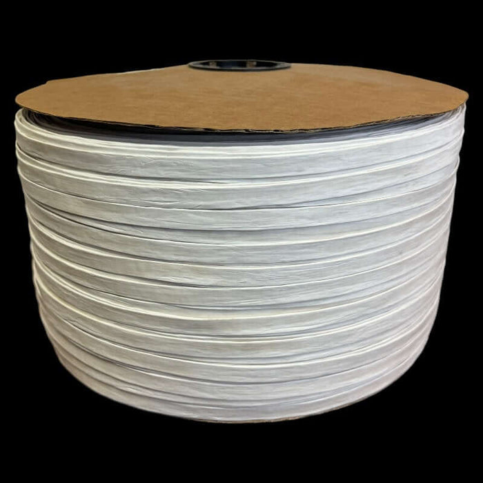 A 35 pound Reel of white Fiber Splint showing the core.