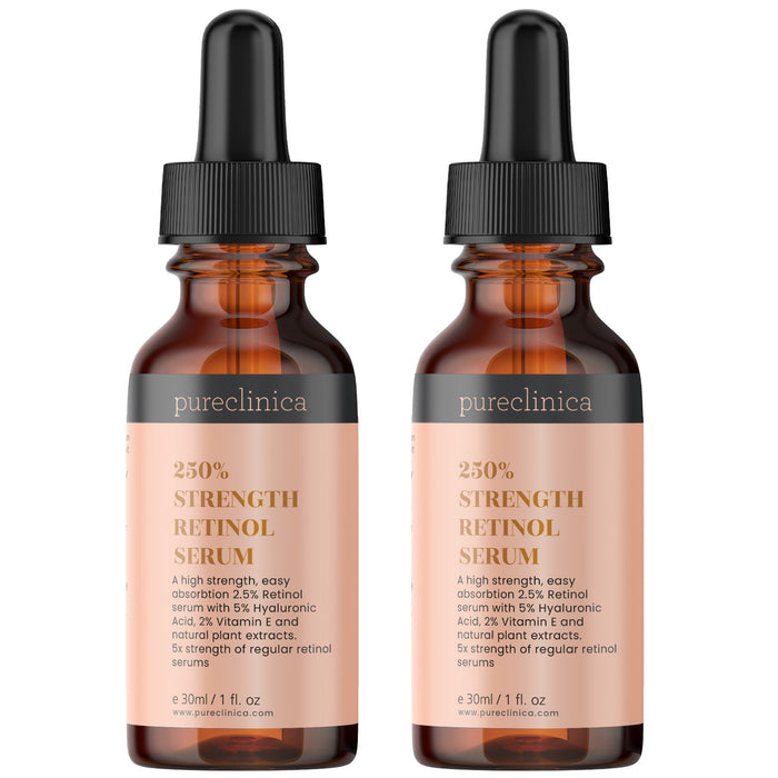 2.5x Strength Retinol Serum with HA & Vitamin E – 30ml / 1 fl oz