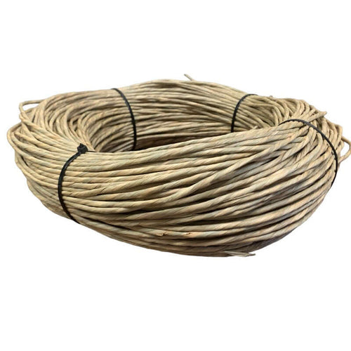 Pre Twisted Natural Rush 2lb coil from HH Perkins measuring 3-4mm in width.