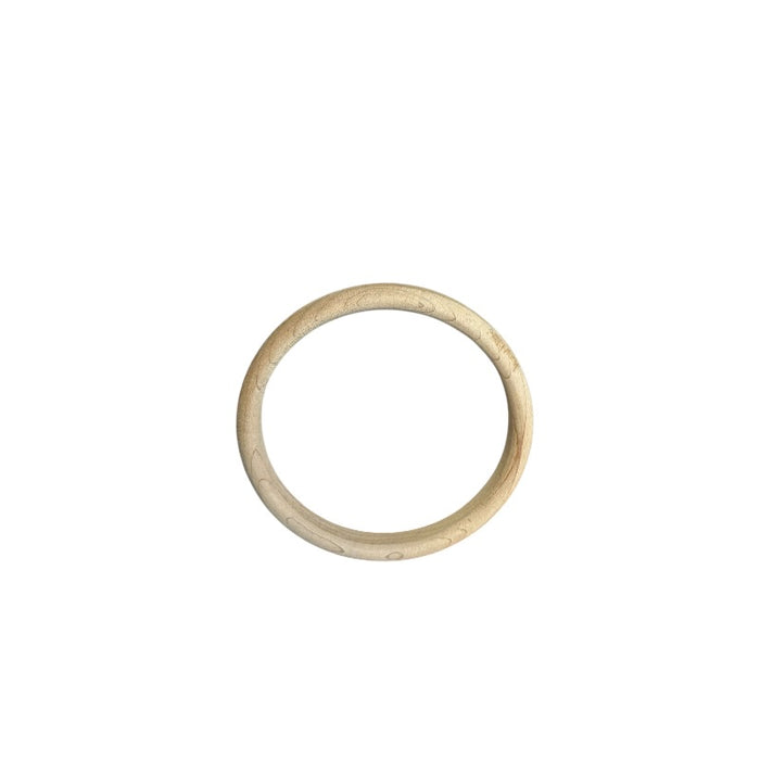 Solid Maple Nantucket Basket 4 inch rim on a white background