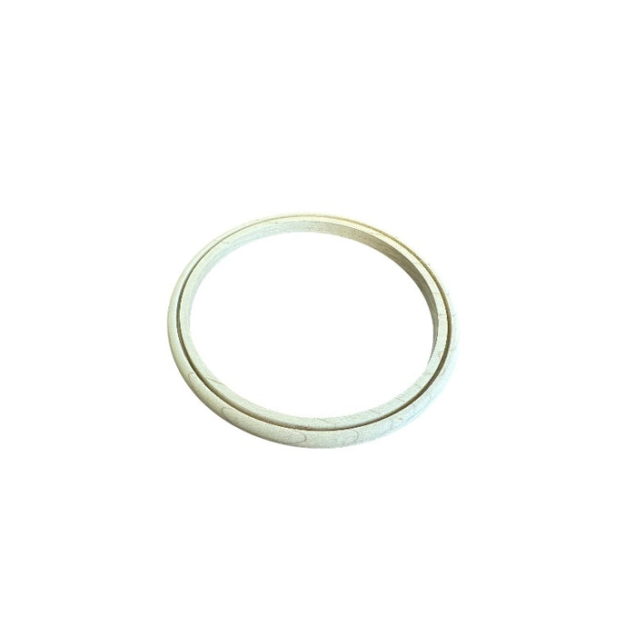 Solid Maple Nantucket Basket 4 inch rim on a white background