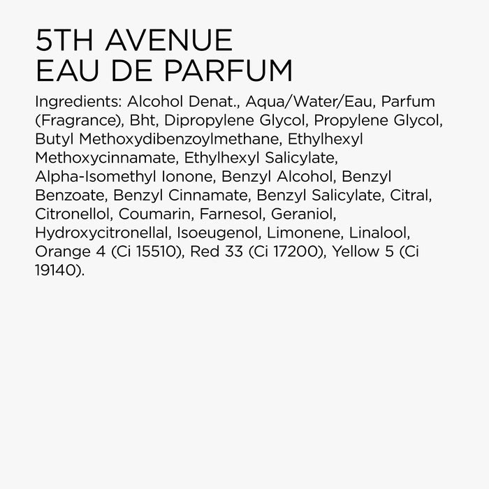 5th Avenue Eau de Parfum 2-Piece Gift Set, 125ml