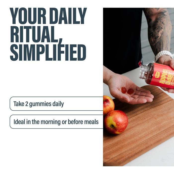 Daily wellness routine with BUBS Apple Cider Vinegar Gummies