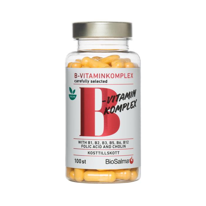 B Vitaminų kompleksas, 100 kapsulių – nuotrauka 1