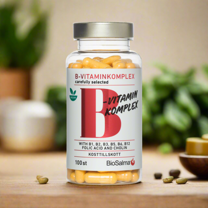 B Vitaminų kompleksas, 100 kapsulių – nuotrauka 3