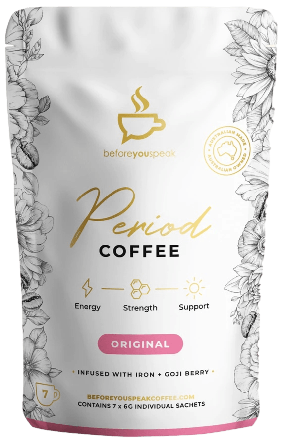 Before You Speak Period Coffee 7 Serves