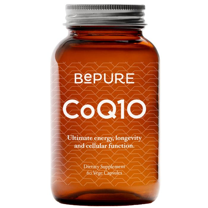 Bepure CoQ10 supplement bottle on a white background