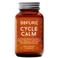 Brown supplement bottle labeled 'Cycle Calm' on a white background