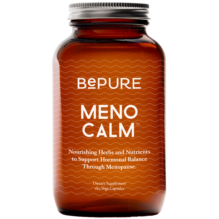 Bepure Meno Calm supplement bottle on a white background