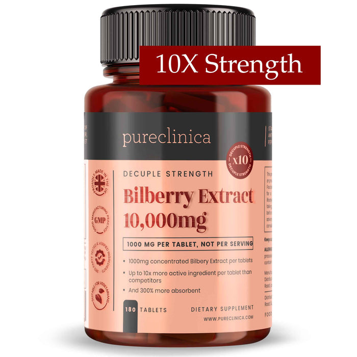 Bilberry Extract 10,000mg x 180 tablets
