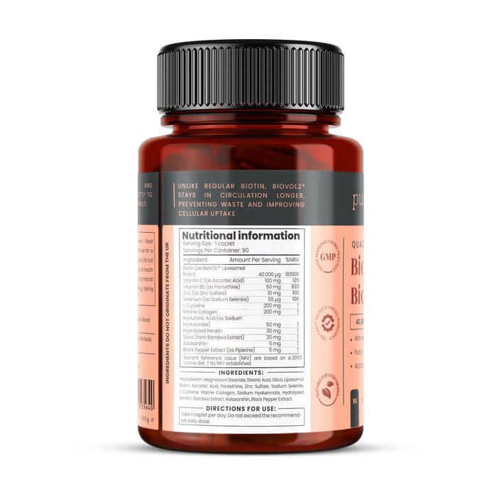 Biotin Complex 40,000mcg x 90 caplets