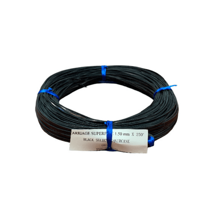 1.5mm Black Carriage Fine Strand Cane.