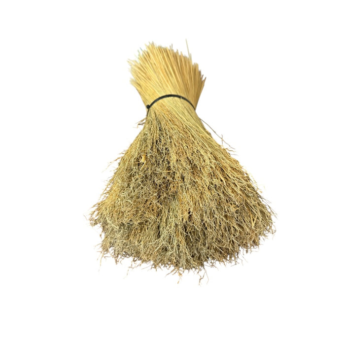 broomcorn 3lb coil for broom making crafts on a white background.