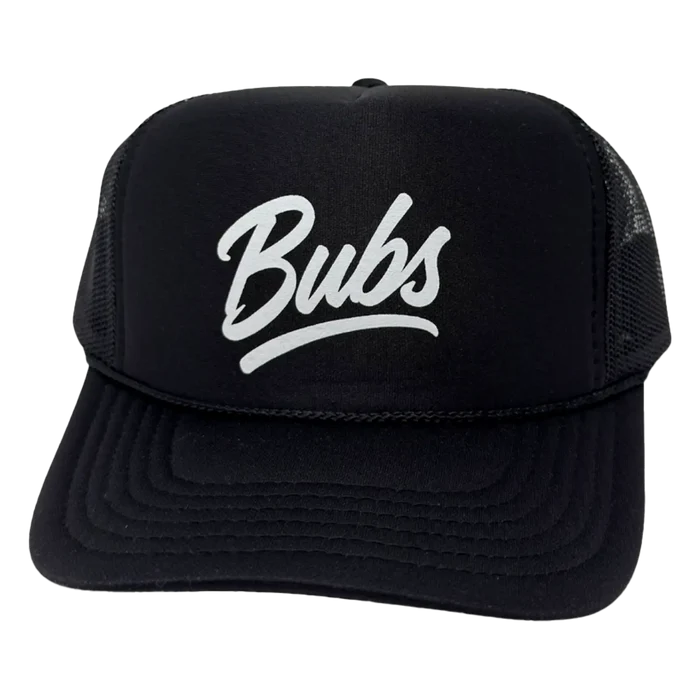 BUBS Black Trucker Hat