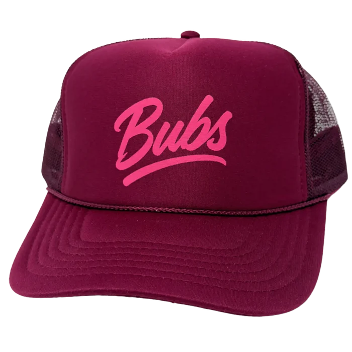 BUBS Burgundy Trucker Hat