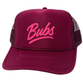 BUBS Burgundy Trucker Hat