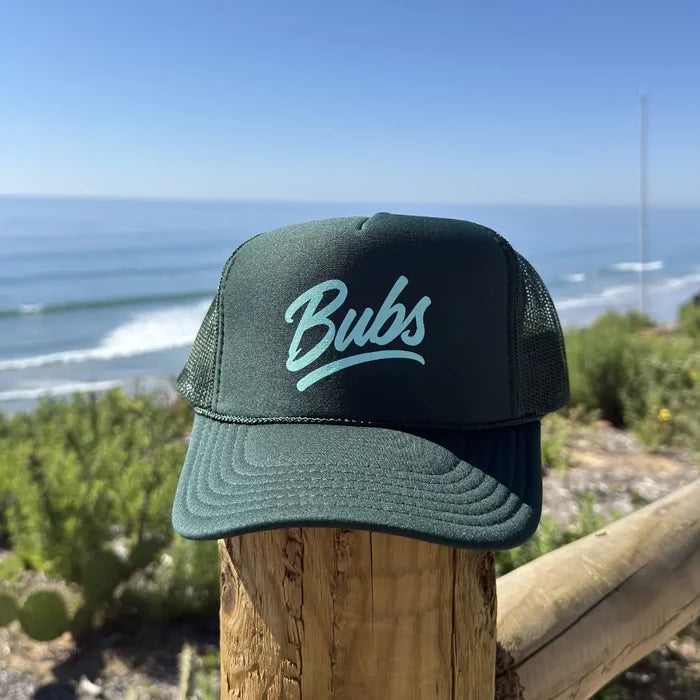BUBS Forest Trucker Hat side view