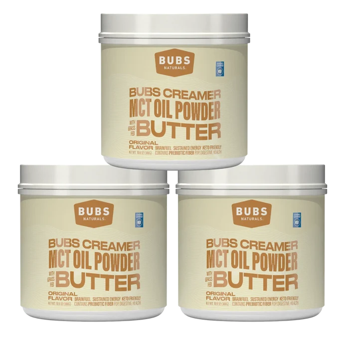 BUBS Butter MCT Oil Creamer 10 oz tub bundle