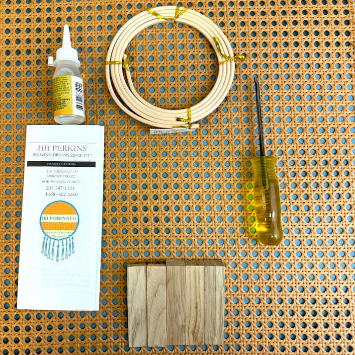 Canoe Kit - Fine 1/2" Plastic Cane Webbing Kit