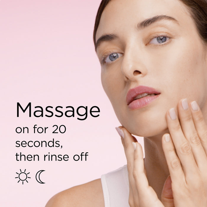 How to use Ceramide Skin Renewing Cleanser – massage for 20 seconds then rinse