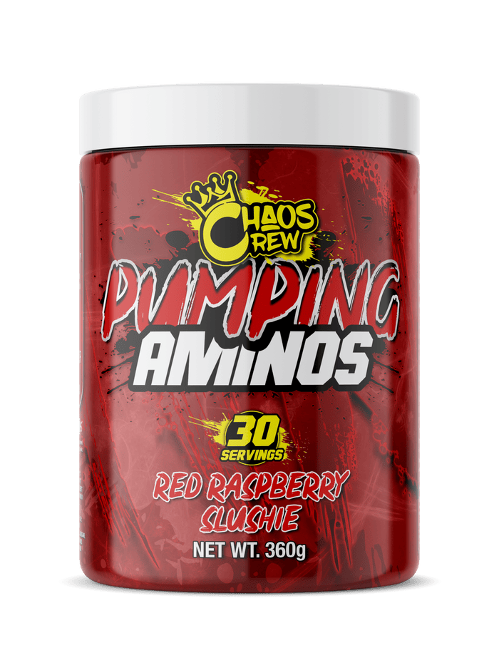Chaos Crew Pumping Aminos Red Raspberry Slushie