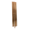 Cherry Wood Stave Pack strips for Nantucket Basket Weaving on white background