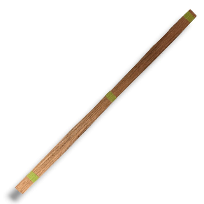 Bundled Cherry Wood Stave Pack strips for Nantucket Basket Weaving on white background