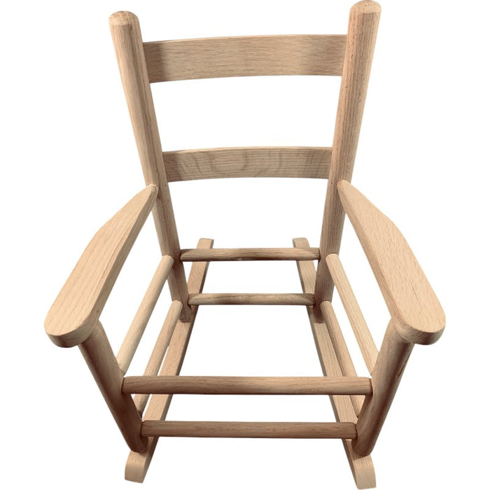 Shaker Rocker Chair frame on white background.