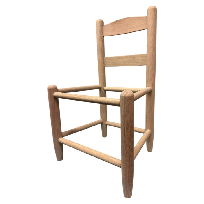 Child's Ladderback Shaker Chair from side angle.