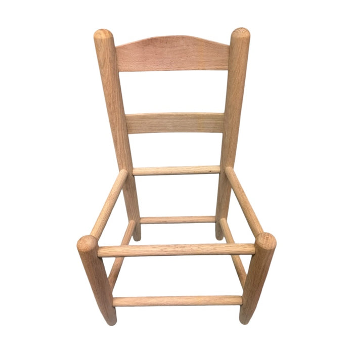 Child's Ladderback Shaker Chair on white background. Frame Only.