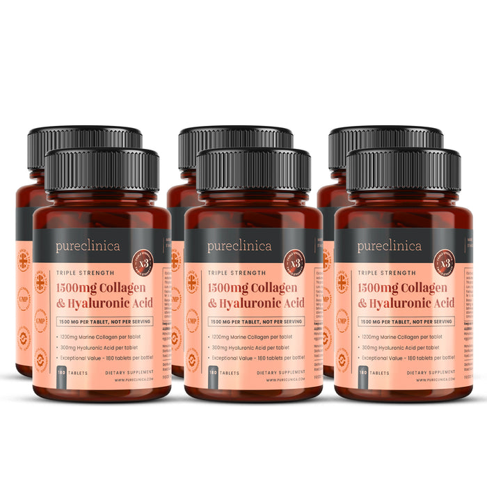 Collagen 1200mg + Hyaluronic Acid 300mg x 180 tablets