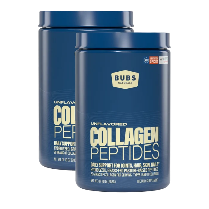 BUBS Collagen Peptides 10 oz tub bundle