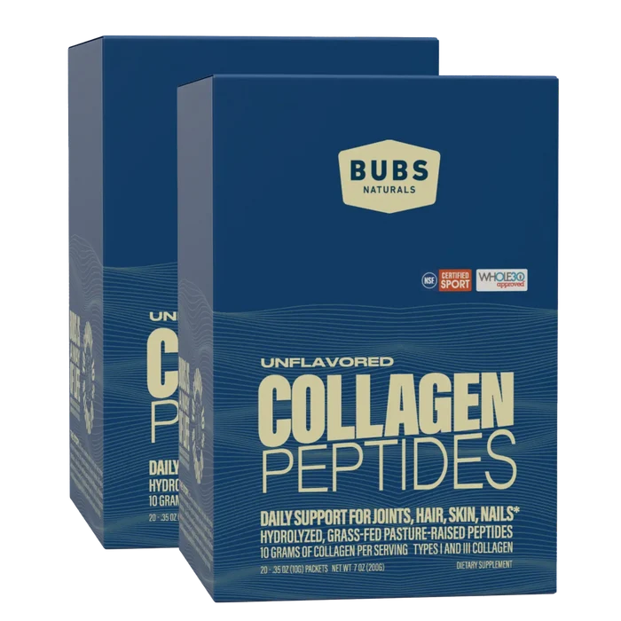 BUBS Collagen Peptides travel carton bundle