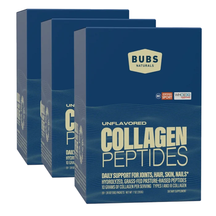 BUBS Collagen Peptides travel carton bundle