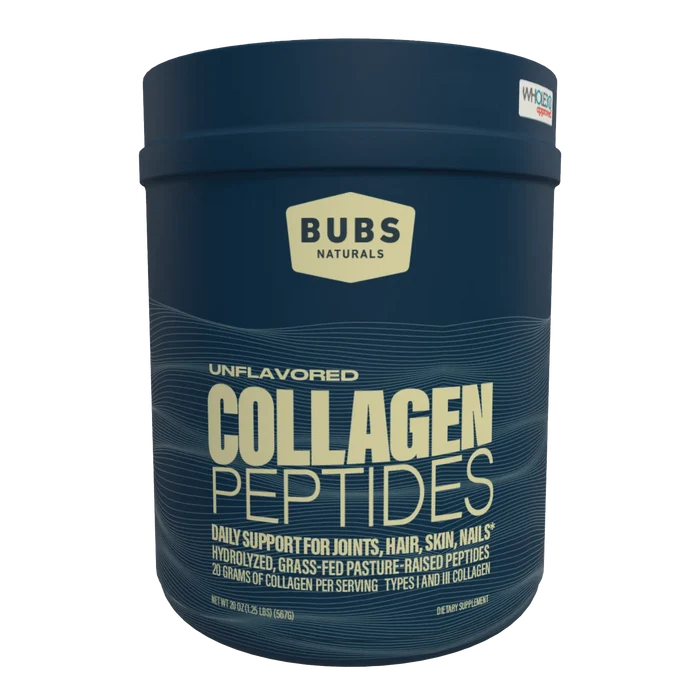 Collagen Protein, 20oz CASE PACK (6) BUBS NATURALS, Front View