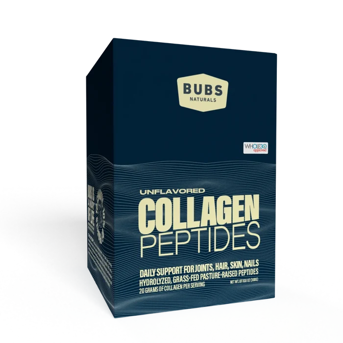 Collagen Protein Stick Pack CASE PACK (6) BUBS NATURALS, Front