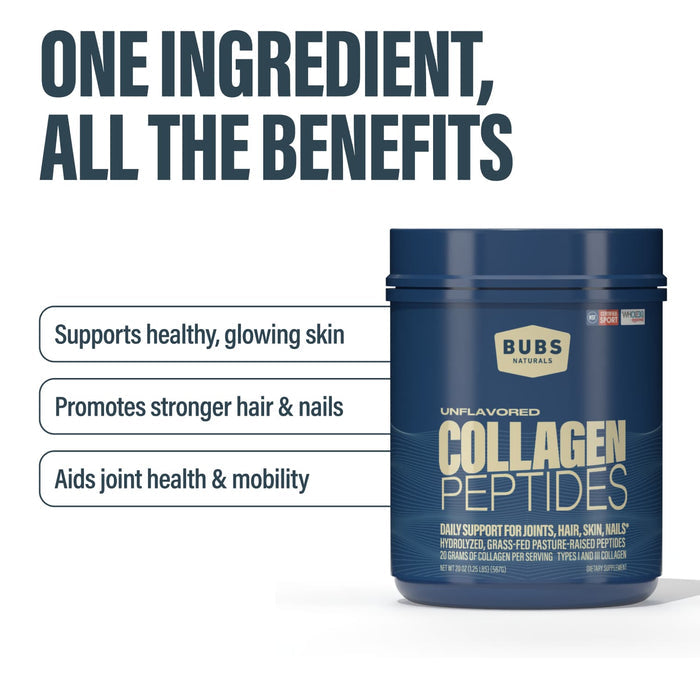 BUBS Naturals Collagen Peptides health benefits