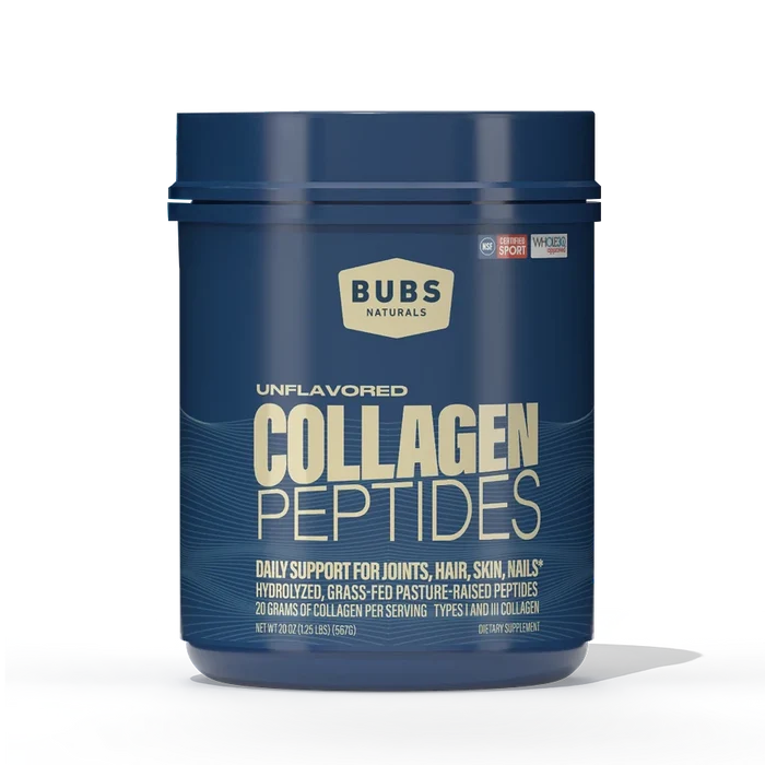 BUBS Naturals Unflavored Collagen Peptides tub