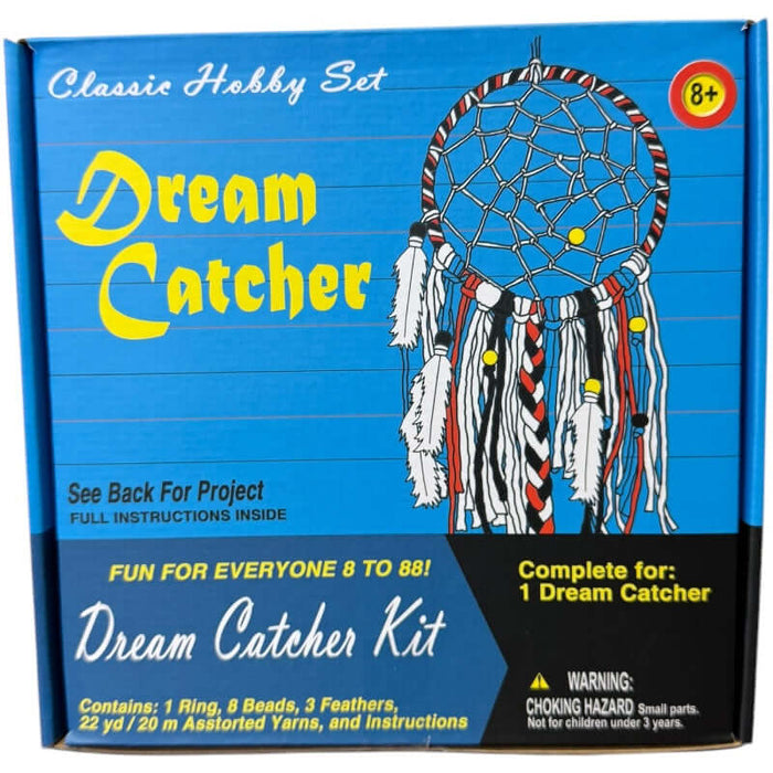 DIY Dream Catcher Making Kit showing what comes inside the box.