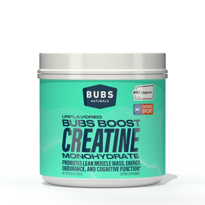 BUBS Boost Creatine Monohydrate tub