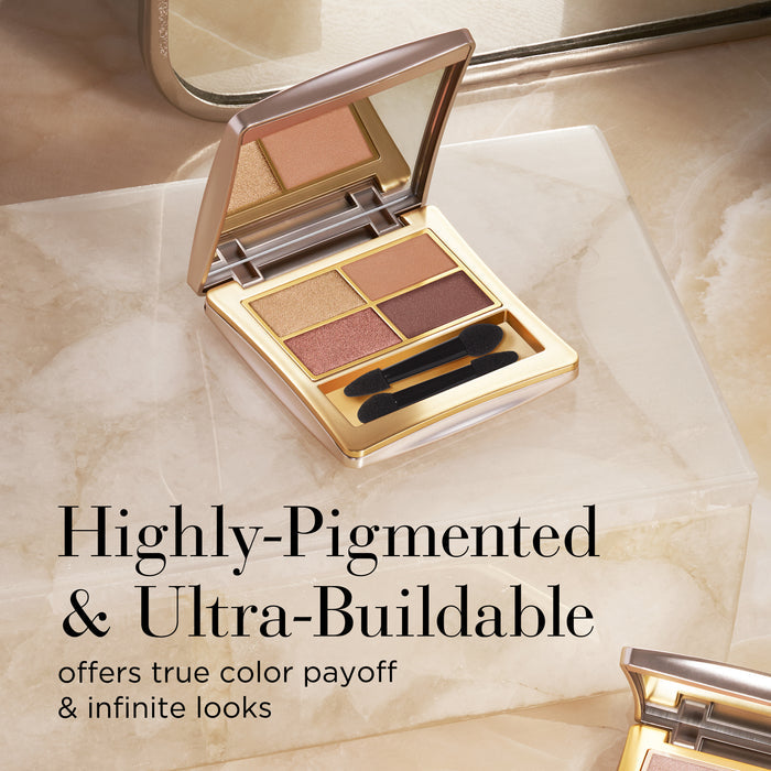 Elizabeth Arden Desert Nudes Eyeshadow Quad Palette Product Texture (highly pigmented & ultra-buildable)