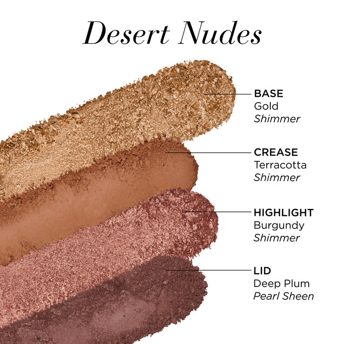 Elizabeth Arden Desert Nudes Eyeshadow Quad Palette tones & colours
