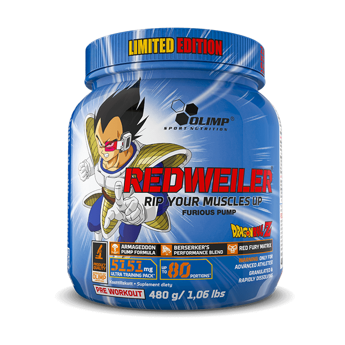 Dragon Ball Z Super Saiyan Vegeta Pre-workout 80 Standard Serves Blueberry Lemon