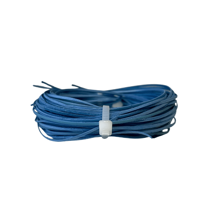 Coil of Pre-dyed Blue Fine-Fine 2.25mm Hamburg Cane.