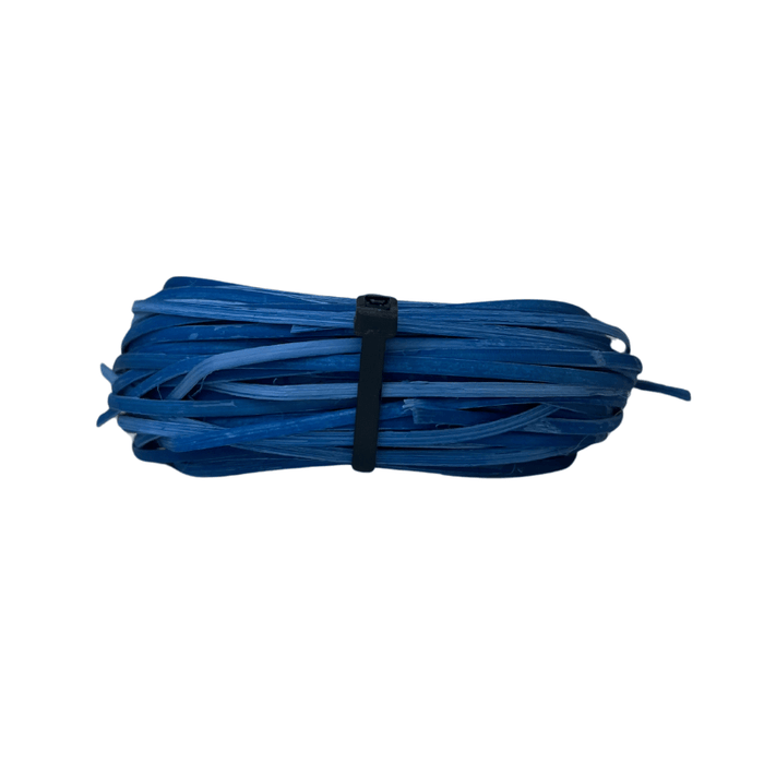 Coil of Pre-dyed Blue Heather dyed Hamburg Cane.