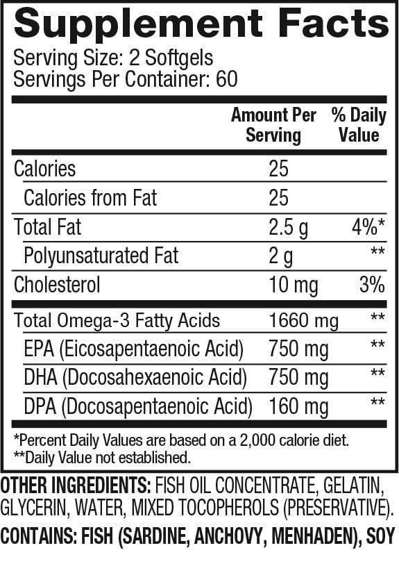 Dymatize Omega 3 Fish Oil 120 caps