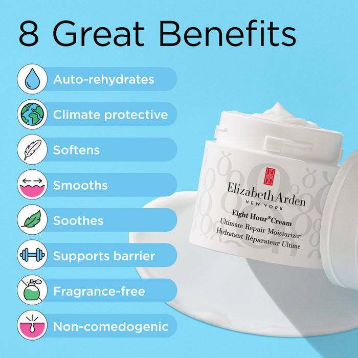 Eight Hour® Cream Ultimate Repair Moisturiser 8 great benefits image