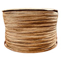 A large ten pound coil of natural kraft brown paper fiber splint placed on a white background.