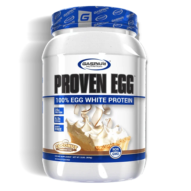 Gaspari Proven Egg White Protein 900g Coconut Custard Pie