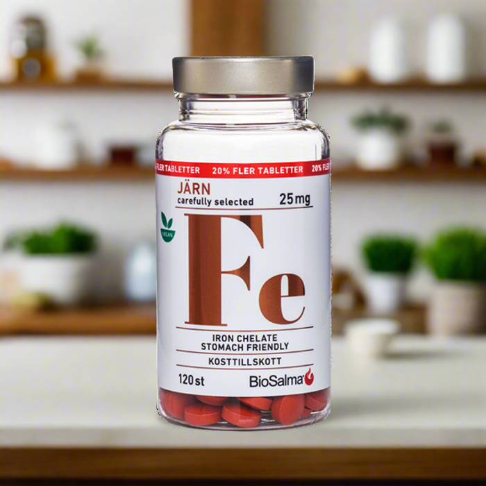 Geležis „Ferrochel®“, 25mg, 120 tablečių – nuotrauka 3